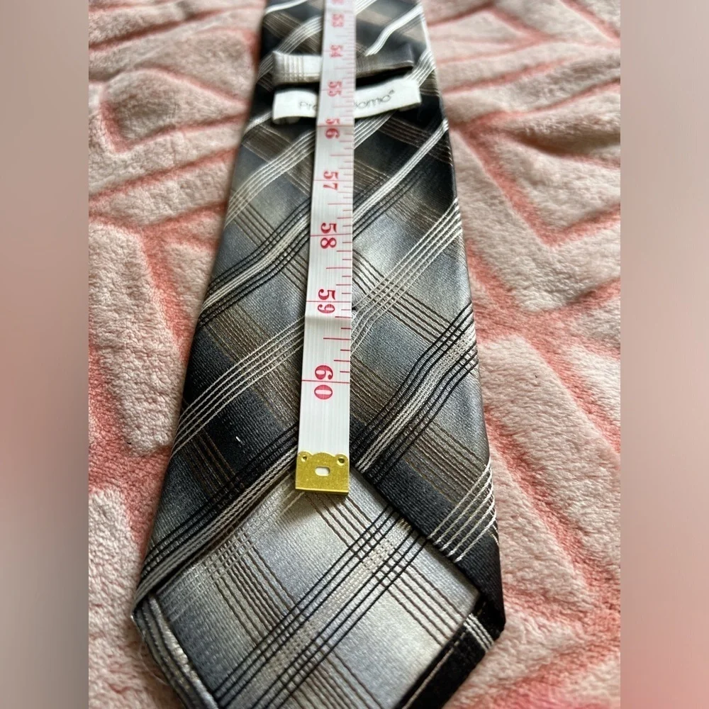 #23 Pronto Uomo Grey line tie